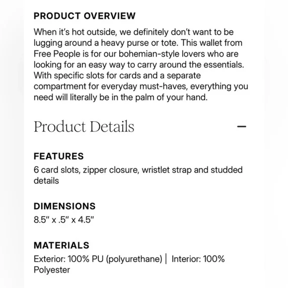 FP Distressed Vegan Wallet - Picture 8 of 8